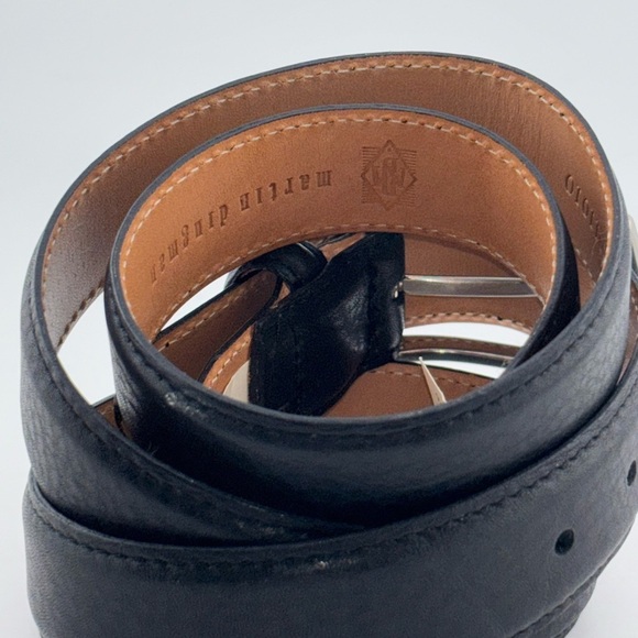 Martin Dingman Dorian Black Leather -Grain Belt Size 40​​ - Picture 3 of 10